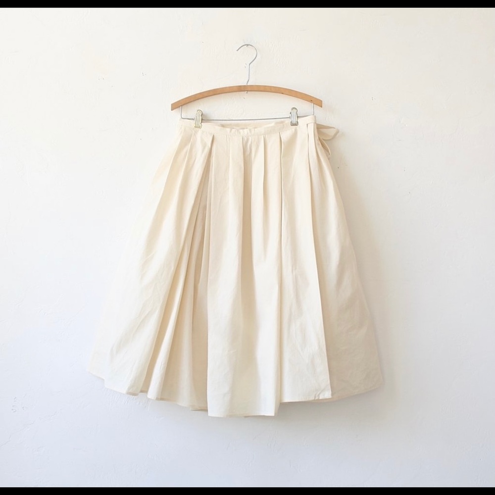 Apuntob Cotton Wrap Skirt - Natural